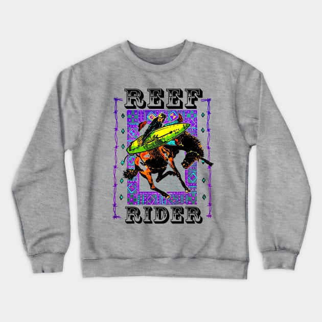 Reef Rider Crewneck Sweatshirt by Karate Panda
